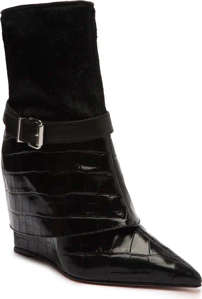 Schutz Jorian Pointed Toe Wedge Bootie | Nordstrom | Nordstrom