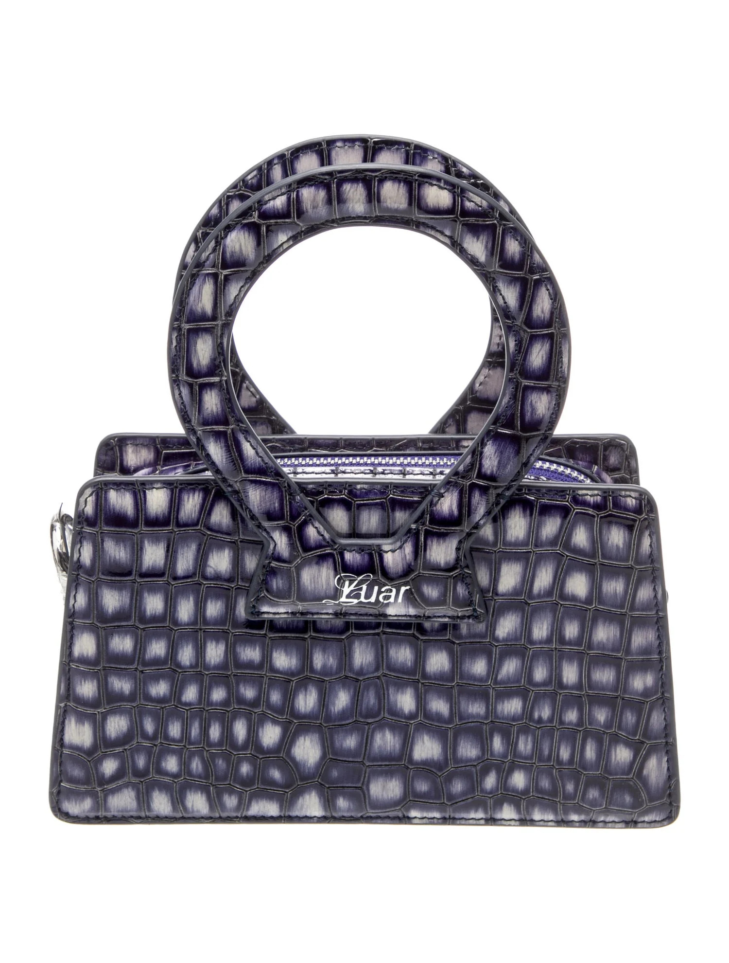 Embossed Leather Top Handle Bag | The RealReal