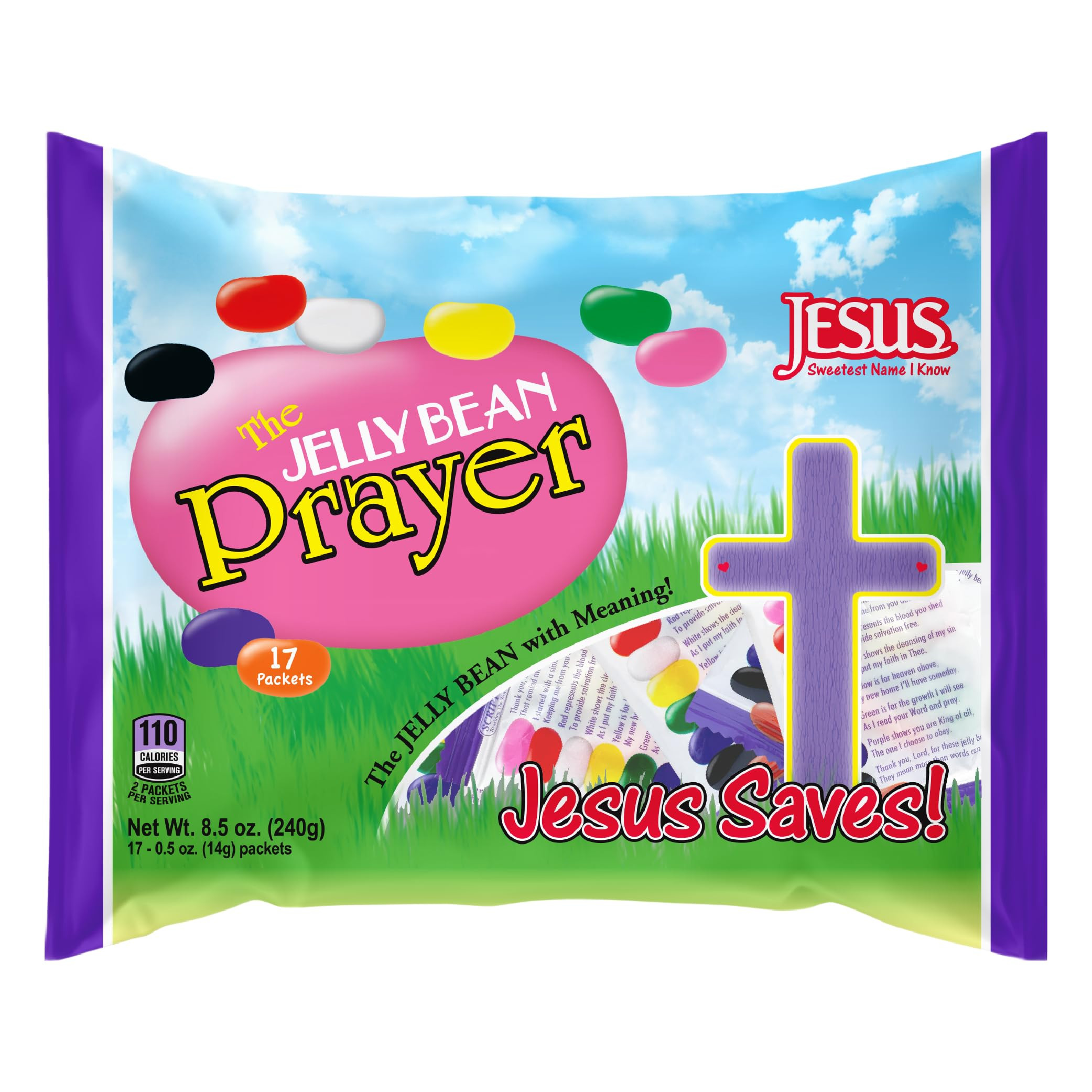 Scripture Candy, The Jelly Bean Prayer Spring Themed Bag, 17 Count (Net wt. 8.5oz (240g) | Amazon (US)