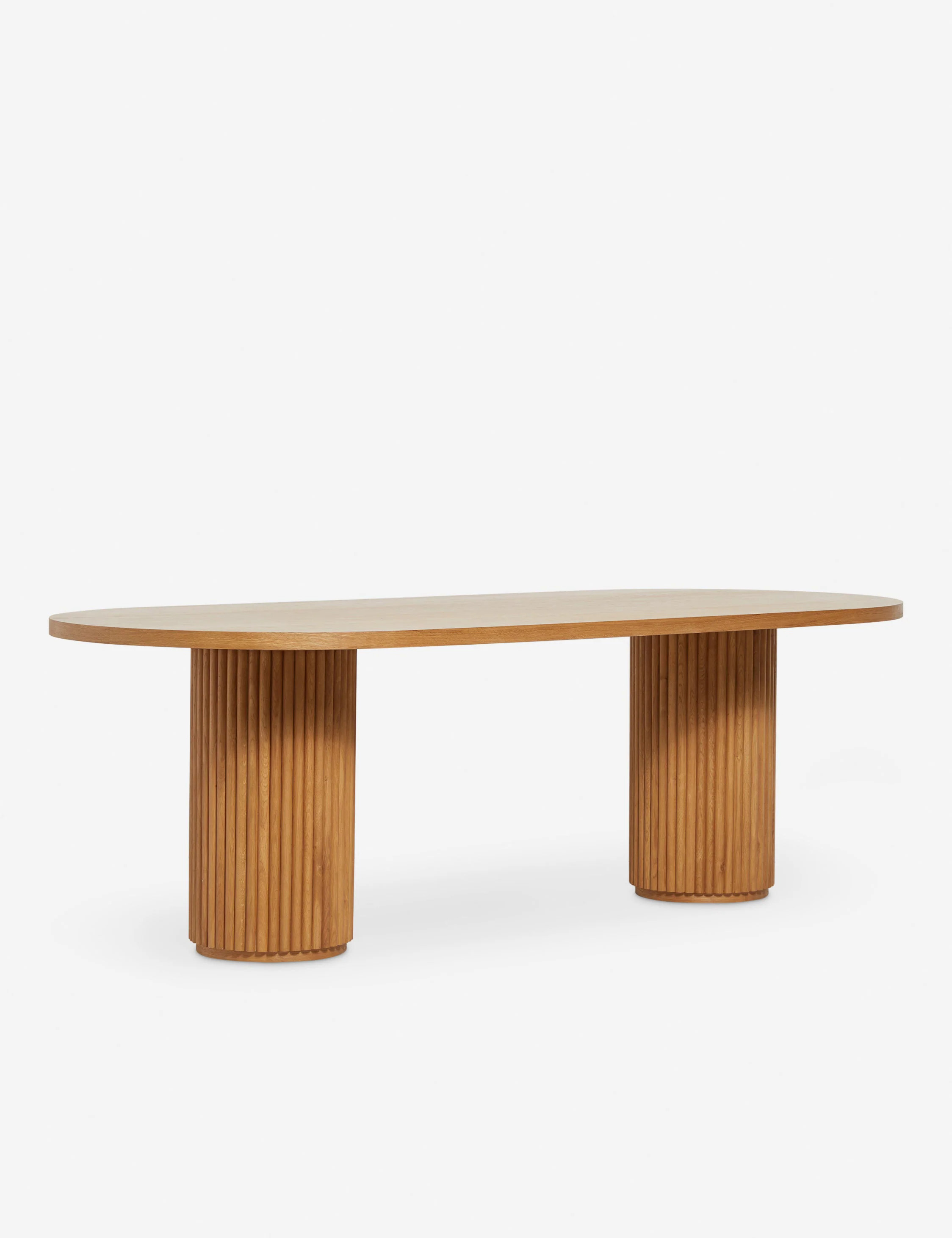 Rutherford Oval Dining Table, Natural Oak | Lulu and Georgia 