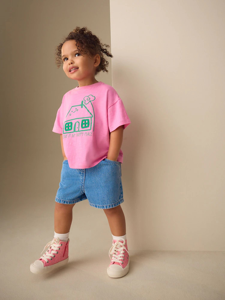 Pink House Short Sleeve T-Shirt (3mths-7yrs) | Next US