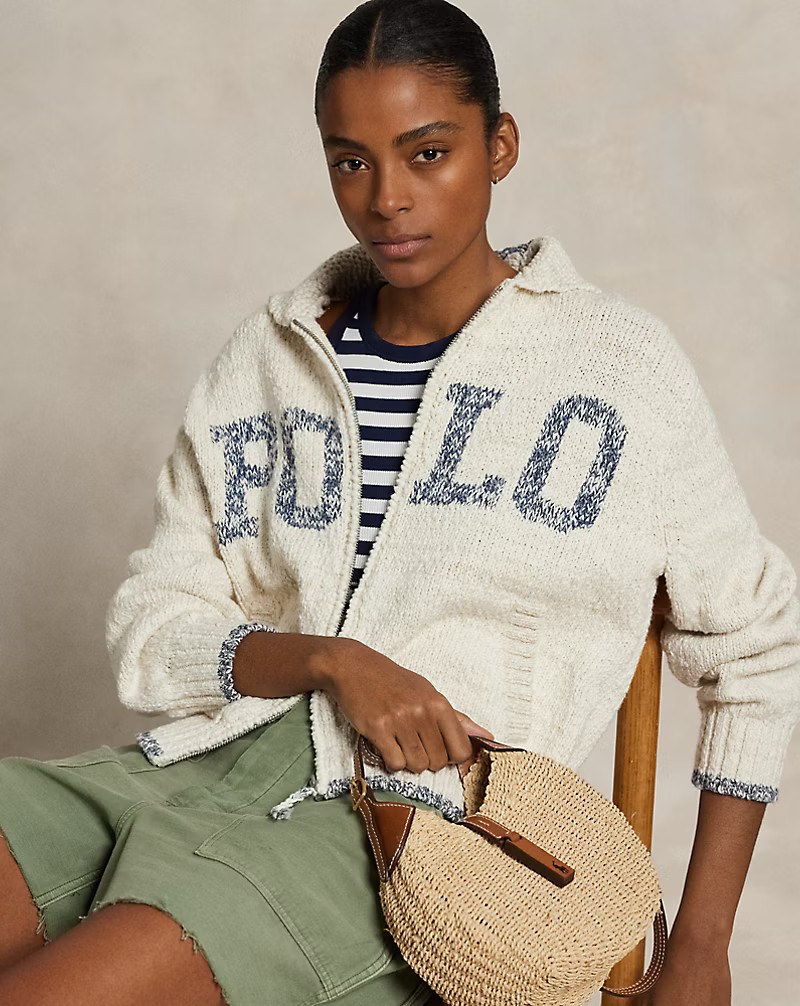 Strickjacke mit Schalkragen und Logo | Ralph Lauren (DE & AT)