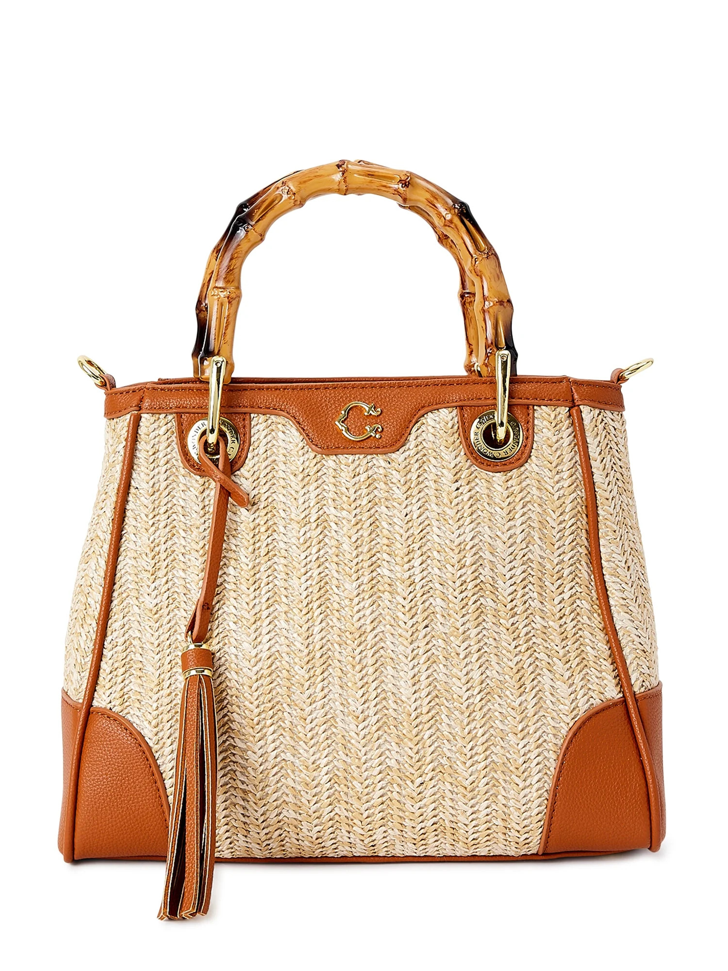 C. Wonder Women’s Skye Satchel Bag with Bamboo-Look Handle | Walmart (US)