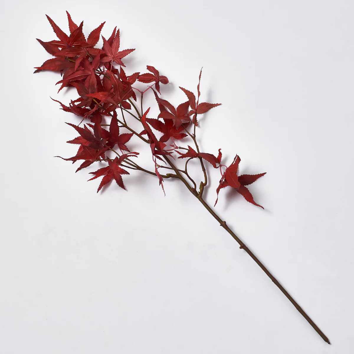 Burgundy Red Foliage Faux Japanese Maple Leaf Branch Spray - 27" | Darby Creek Trading