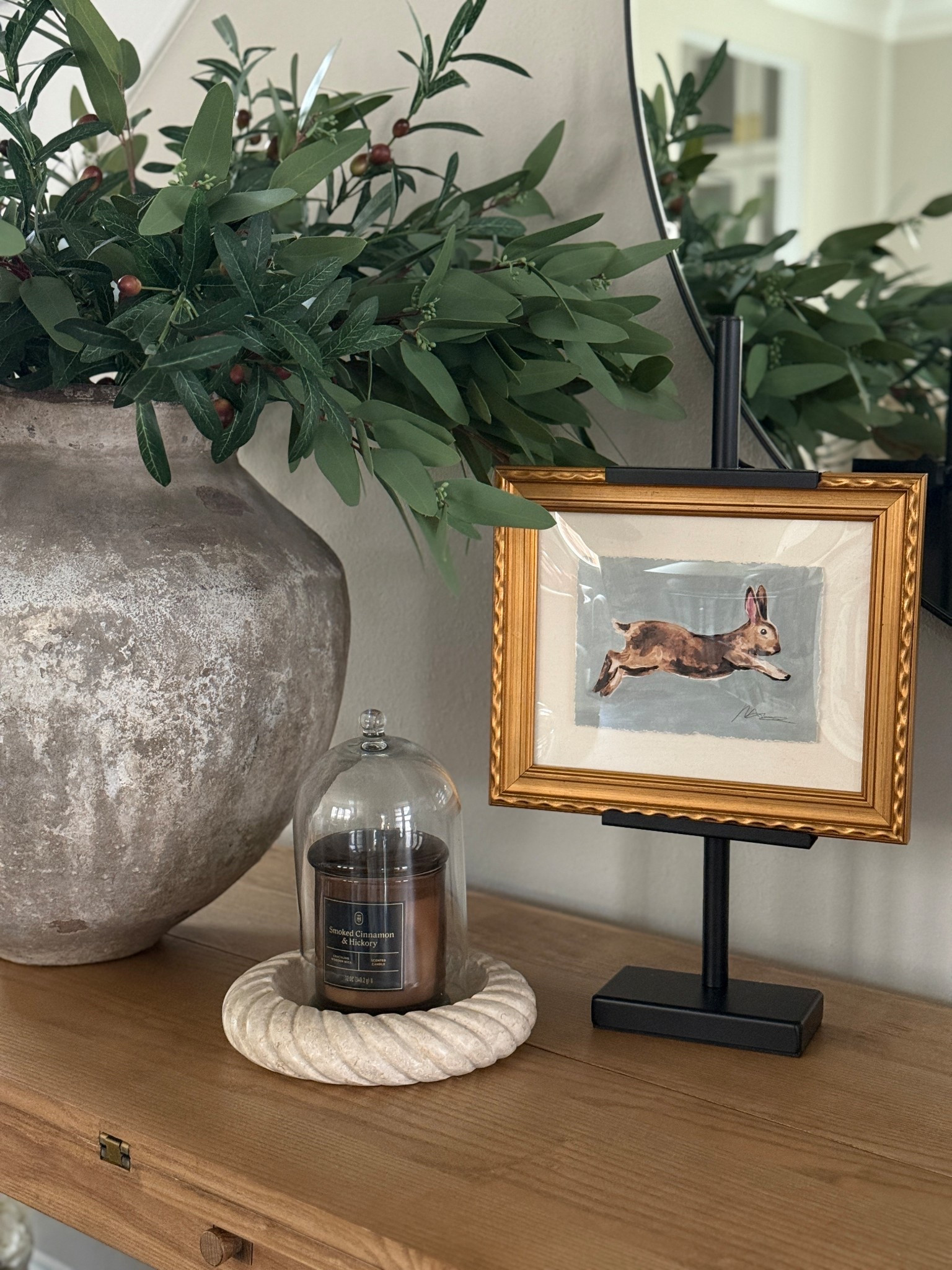 many of you asked about the easel — it’s such a good one and comes in multiple finishes. I have this one, but I’m really tempted to grab it in gold for this specific art piece. It’s perfect for styling artwork, framed prints, and leaning art around the home. Linking the easel + all the home decor, wall art, and styling pieces you see here for you now

home decor, art display, easel stand, framed art styling, modern organic decor, neutral home, living room decor, entryway styling, designer look for less, curated home, LTK finds

If you want it more Studio McGee 

#LTKHome