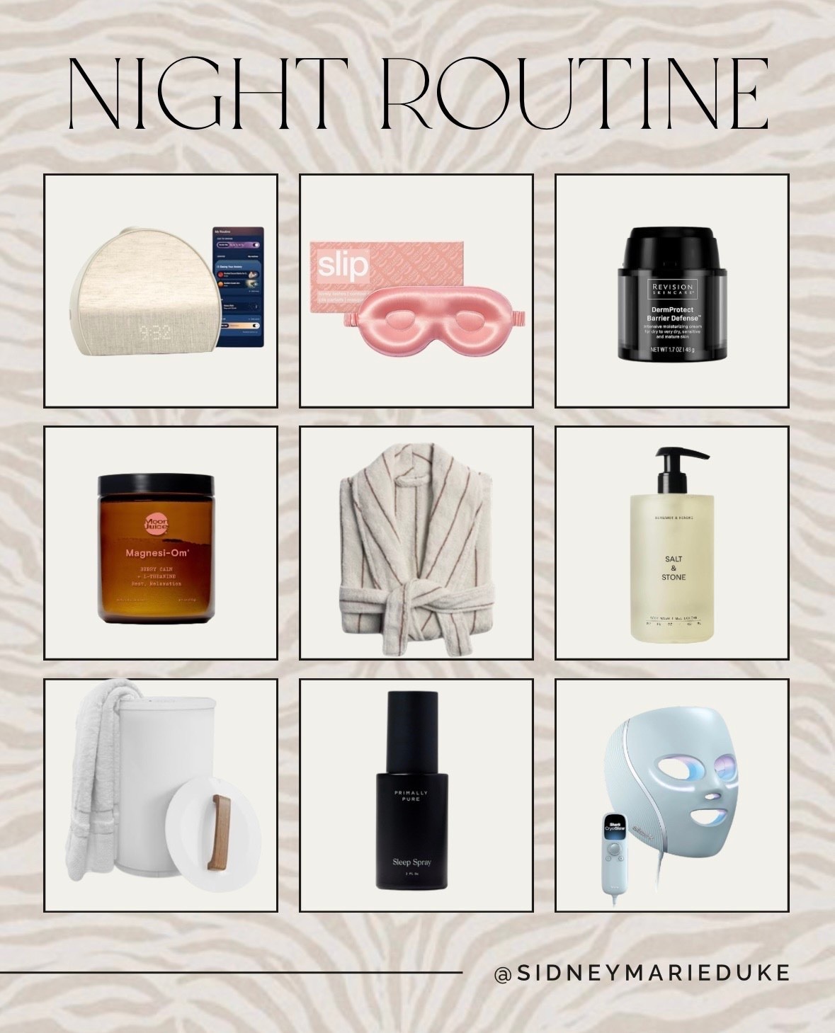 My night routine essentials 🤍 



Summer, routine, day in the life, skin care, self care, beauty, must haves, essentials, sidneymarieduke

#LTKBeauty #LTKdayinmylife #LTKselfcare