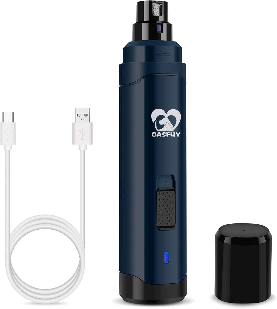 Casfuy Dog Nail Grinder Upgraded - Professional 2-Speed Electric Rechargeable Pet Nail Trimmer Pa... | Amazon (US)