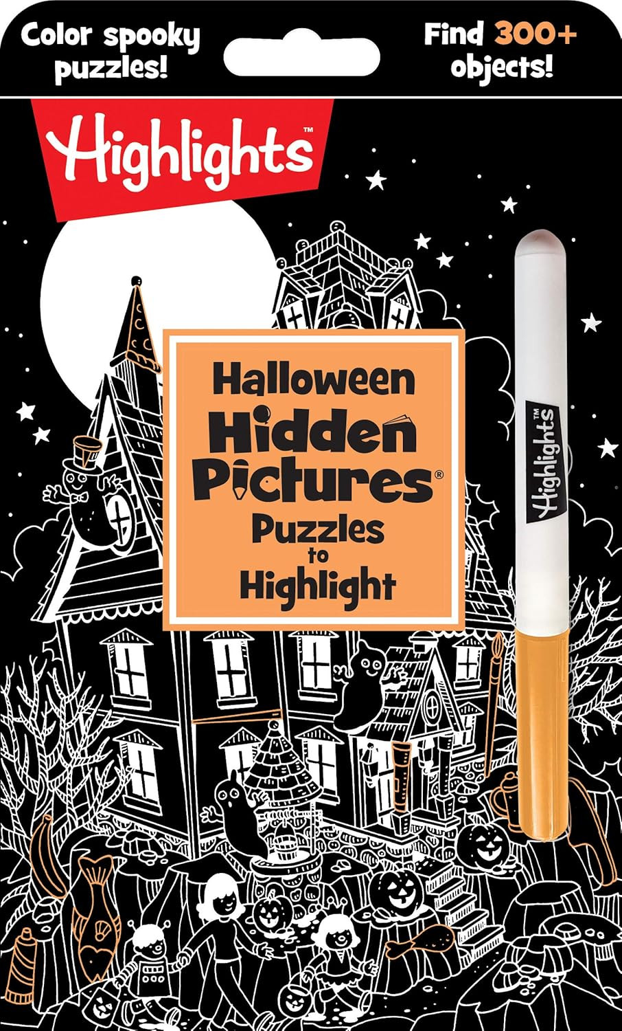 Halloween Hidden Pictures Puzzles to Highlight: Color spooky puzzles! Find 300+ objects! (Highlights™ Hidden Pictures® Puzzles to Highlight Activity Books) | Amazon (US)