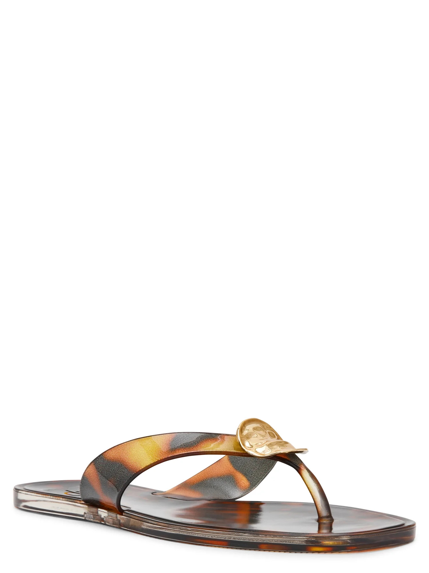 DV Dolce Vita Women's Jesper Jelly Thong Sandal with Ornament - Walmart.com | Walmart (US)