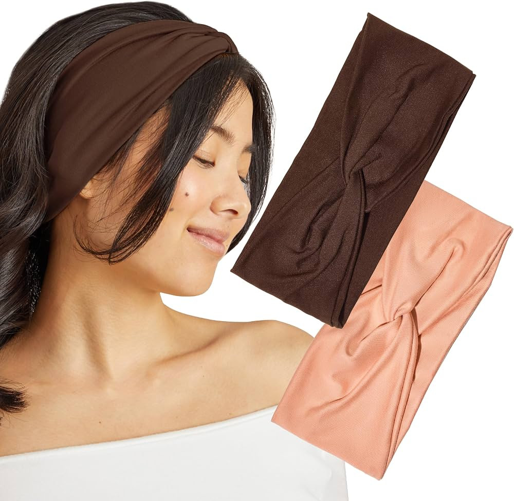 Kitsch Wide Headbands for Women - Fashion Sports Headband for Workout, Yoga, Gym, Running, Exerci... | Amazon (US)