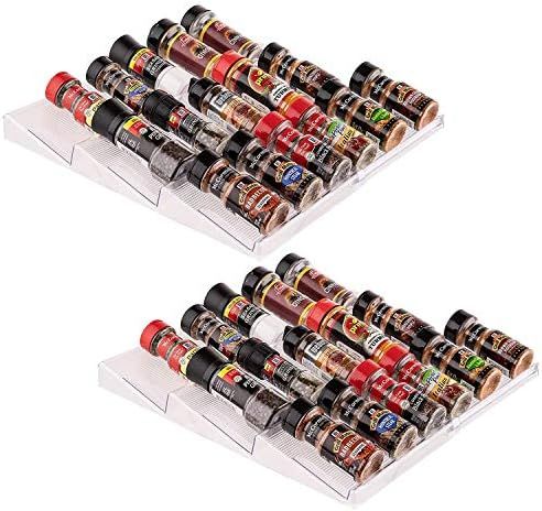 Homeries Expandable Spice Rack Organizer (3-Tier) for Kitchen, Cabinet, Countertop & Pantry – S... | Amazon (US)