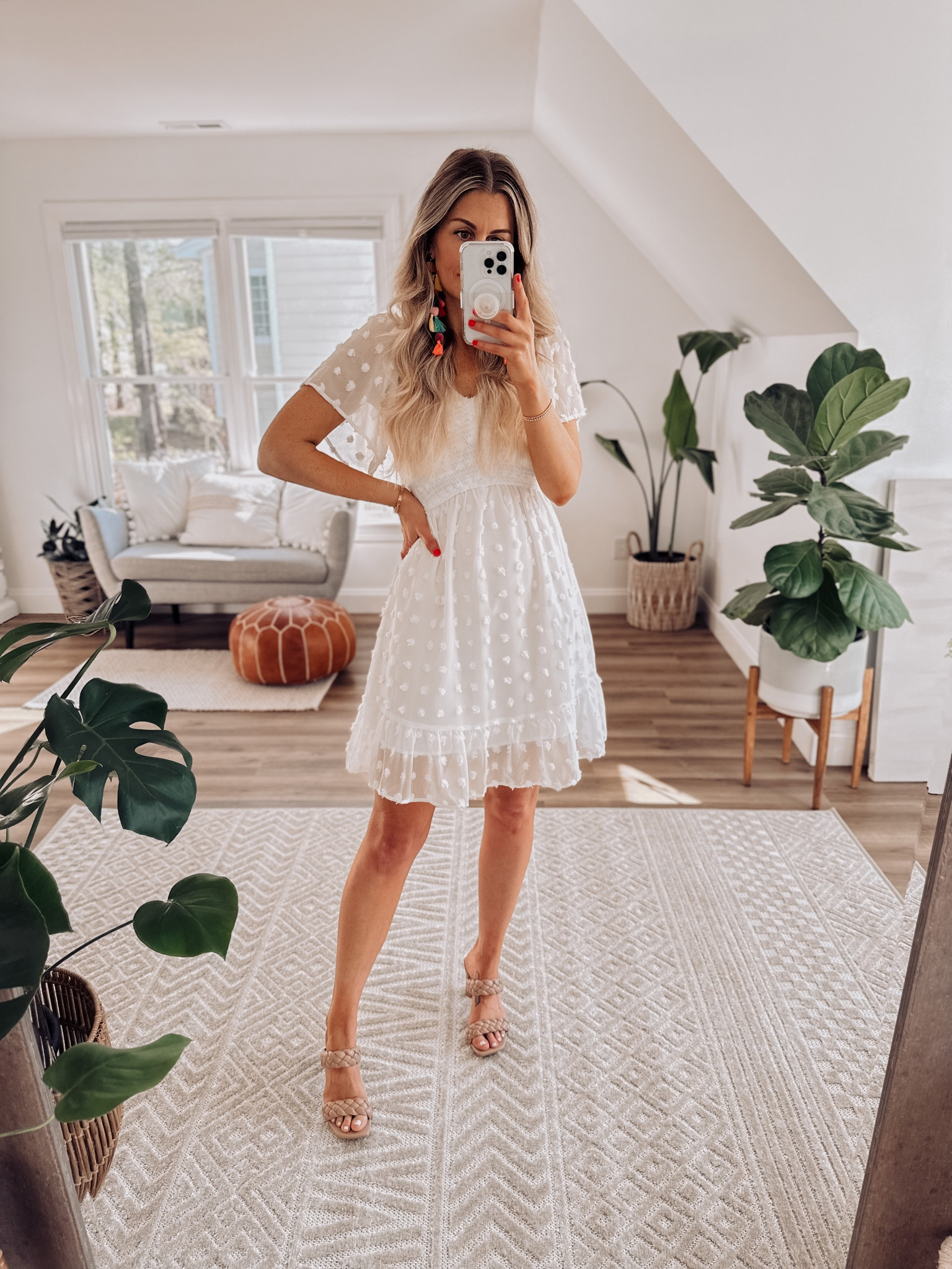 White Swiss dot dress perfect for spring or summer weddings, graduation or even a simple date night.

Festival dress - cocktail dress - graduation dress - graduation outfit - graduation outfit idea - white dress - vacation dress - vacation outfit - resort dress - honeymoon outfit - bride dress - bridal dress - bachelorette party outfit idea - beach dress - beach vibes - summer dress - sun dress - spring dress

#LTKstyletip #LTKwedding #LTKunder50