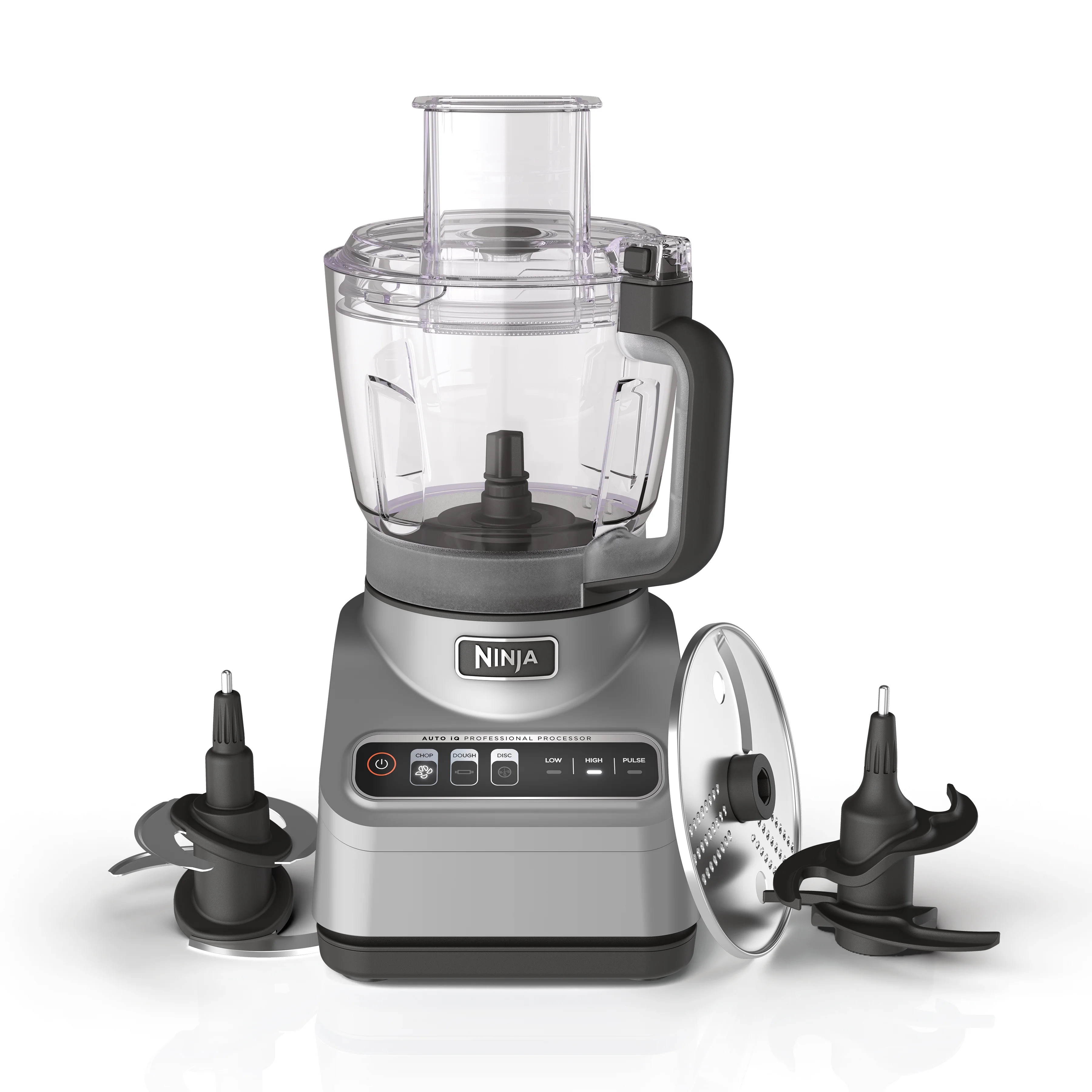 Ninja Professional Food Processor, 850 Watts, 9-Cup Capacity, Auto-iQ Preset Programs, Silver | Walmart (US)