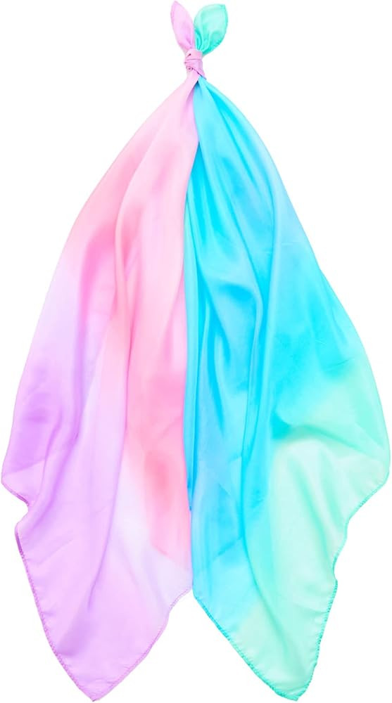 Sarah's Silks - Set of 2 Mini Playsilks, 100% Silk 21" Square Scarf for Dance, Movement and Prete... | Amazon (US)