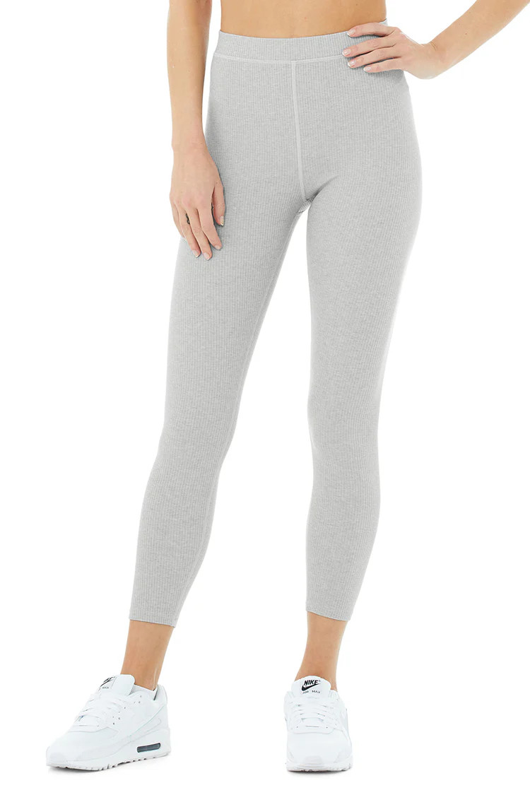 Ribbed High-Waist 7/8 Blissful Legging | Alo Yoga (US)