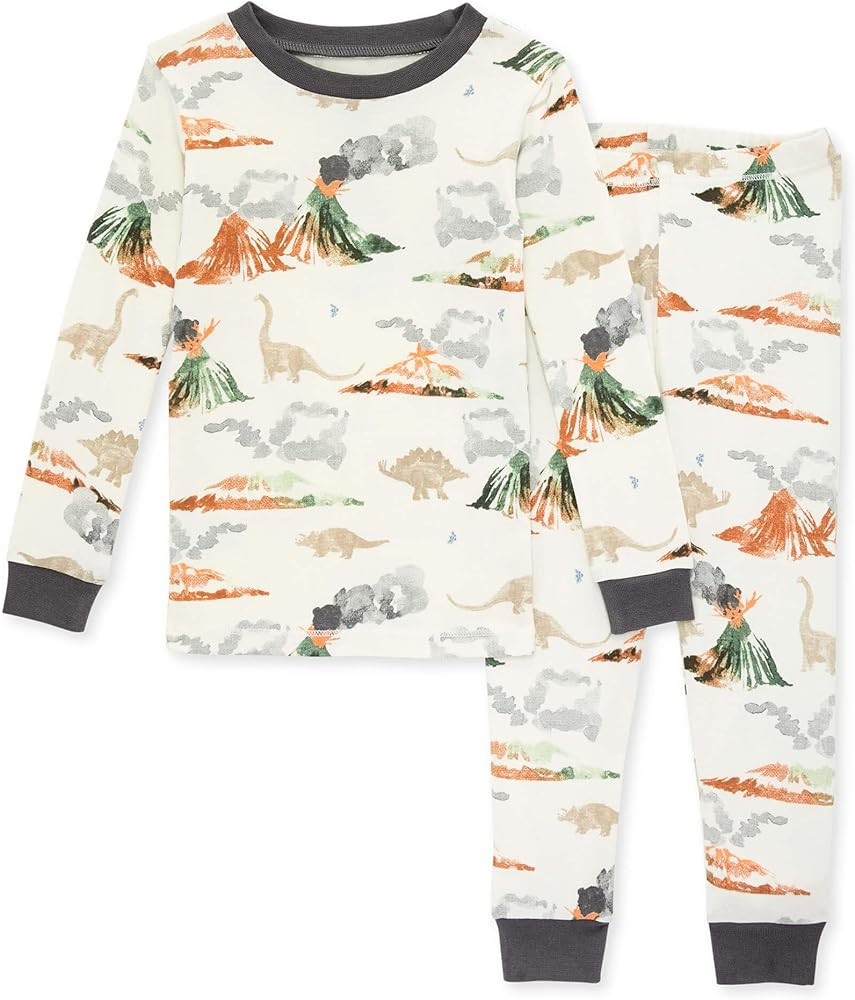 Burt's Bees Baby Baby Boys' Pajamas, Tee and Pant 2-Piece Pj Set, 100% Organic Cotton | Amazon (US)