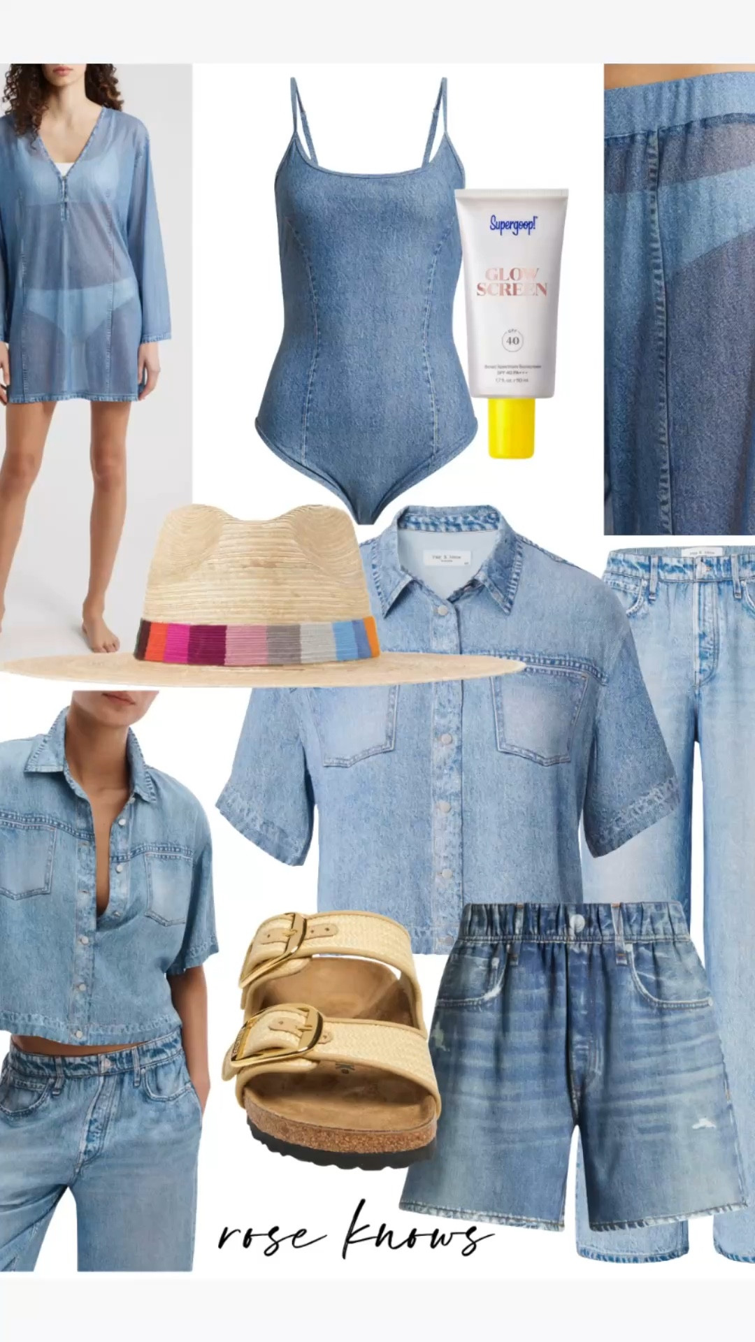 Swim suits that I’ve bought recently 
Some are around $60 from quince and others are a little more but so cute 
Denim Miramar faux denim - this short sleeve top is so soft and light - not at all like regular stuff denim! I bought size medium in both the pants and top 
Beach vacation 
Spring outfits 



#LTKSeasonal #LTKSwim #LTKTravel