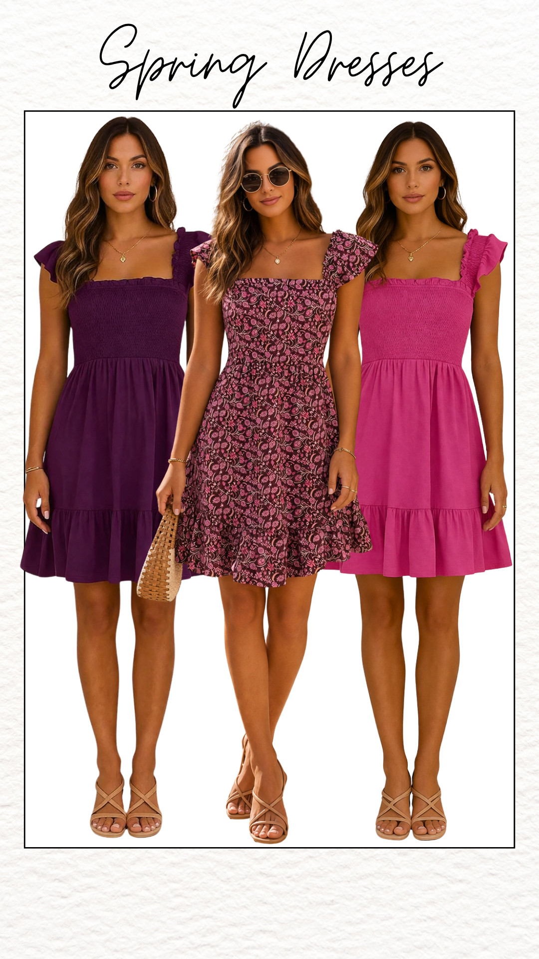 Spring mini dresses bring fresh color, feminine silhouettes, and effortless warm-weather style 🌸 Smocked bodices, ruffle sleeves, and flowy skirts are trending this season, making them perfect for brunch, vacations, and everyday spring outfits. Many popular Amazon styles focus on lightweight fabrics and flattering fits designed for comfort and versatility.#SpringDress #SpringMiniDress #AmazonFashion #AmazonFinds #SpringOutfits #SummerOutfits #VacationDress #BrunchOutfit #FloralDress #CasualSpringOutfit #WarmWeatherOutfit #FeminineStyle #RuffleDress #SmockedDress #CuteSpringOutfit 

 #LTKU #LTKSaleAlert