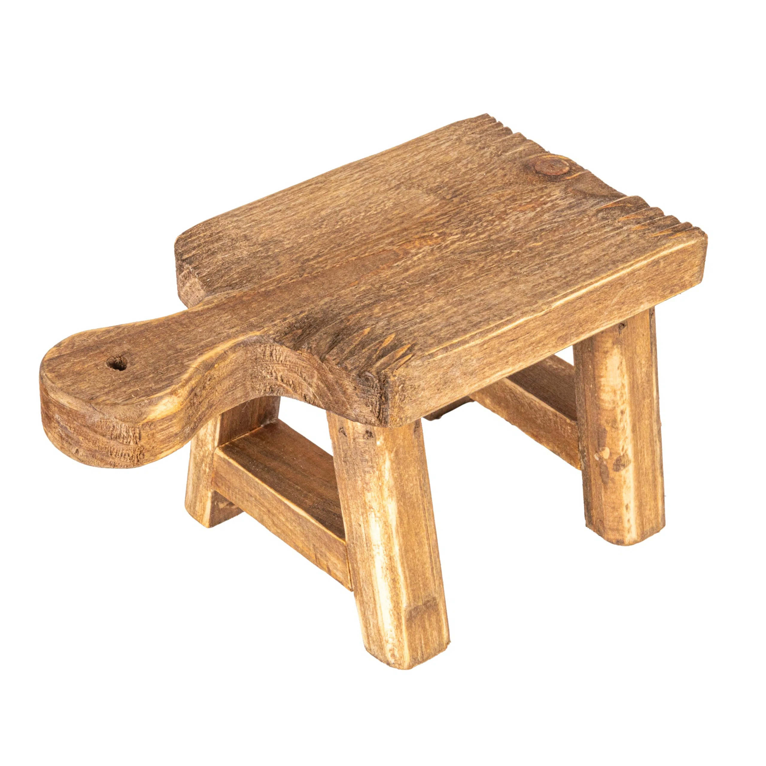 Small Wood Pedestal With Handle | Wayfair North America