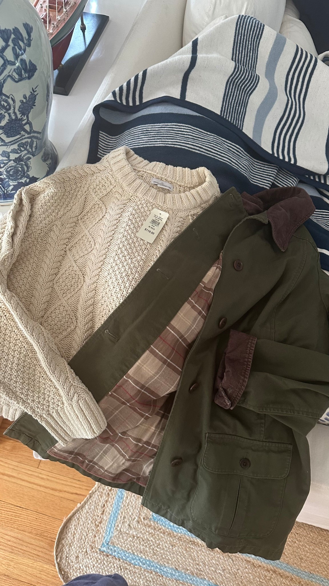 🍁 What I bought from the L.L. Bean Flagship Store for the upcoming fall season on my Maine roadtrip:

Classic Fisherman Sweater & Olive Barn Jacket with corduroy and plaid lining…classics that never go out of stylee

#LTKOver40 #LTKTravel #LTKStyleTip