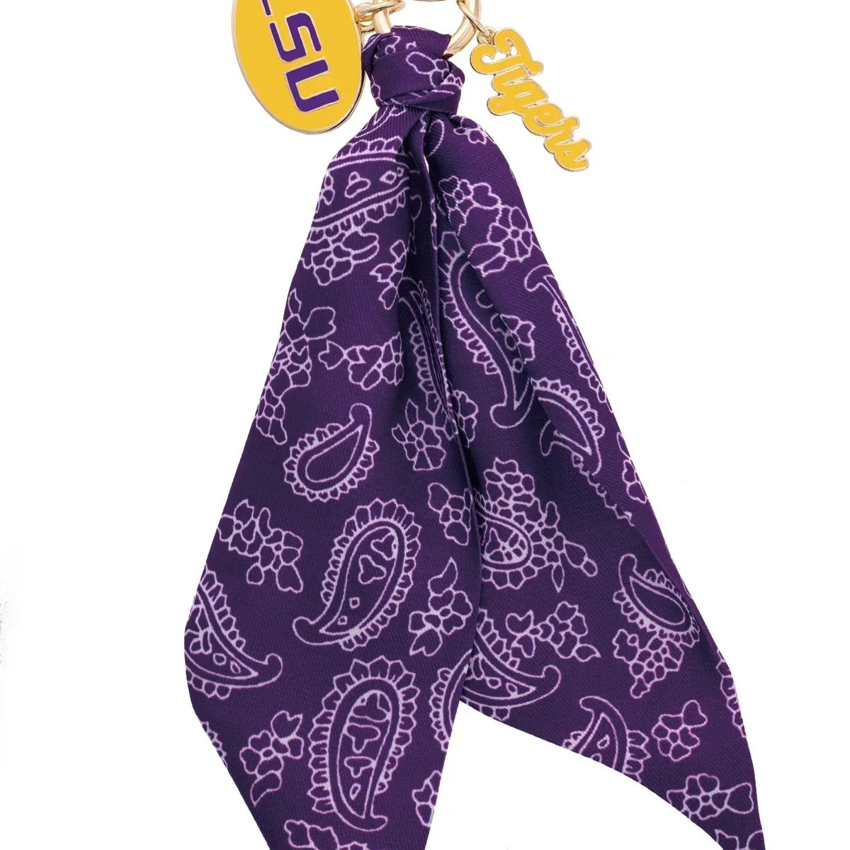 Logo Bandana Bag Charm | LSU Tigers | Stewart Simmons