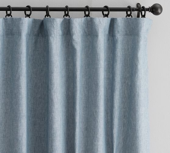 Belgian Flax Linen Rod Pocket Curtain | Pottery Barn (US)