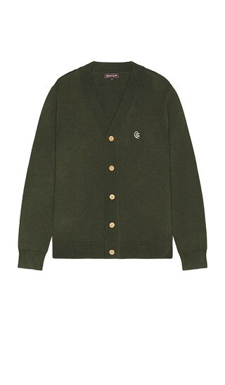 Quiet Golf Monogram Cardigan in Dark Green. - size XXL/2X | Revolve Clothing (Global)