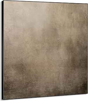 36"x36" Large Framed Wall Art - Minimalist Rustic Beige and Taupe Design (Frame Assembly Required... | Amazon (US)