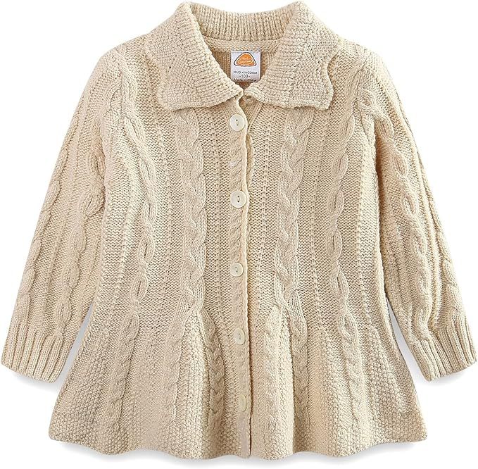 Mud Kingdom Girls Cardigan Sweaters Button Up | Amazon (US)