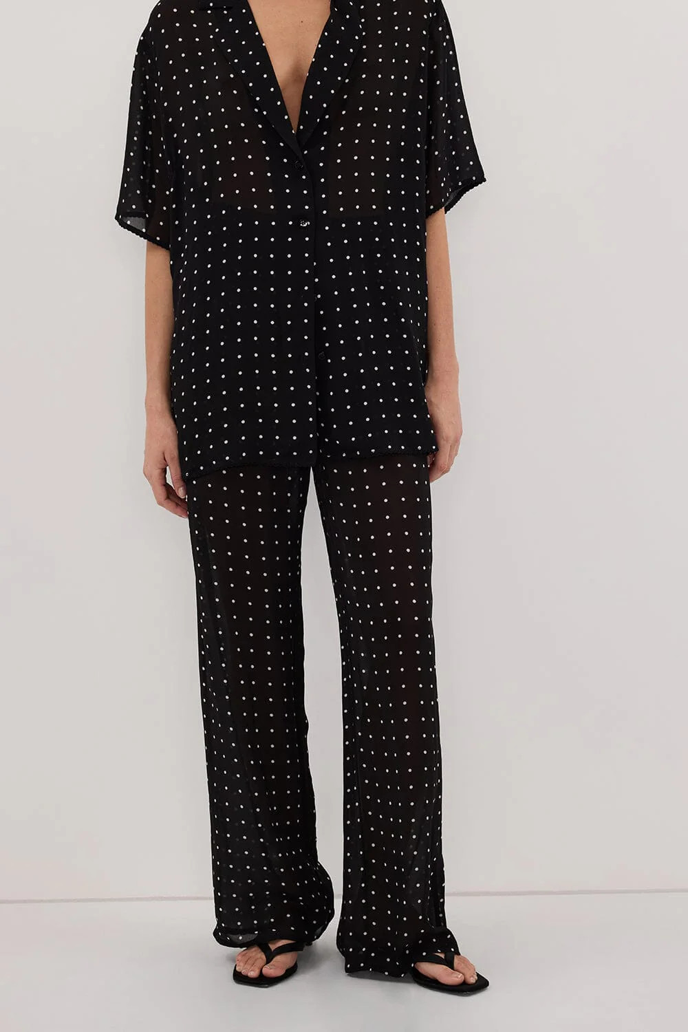 VANESSA BLACK SPOT PANT | DISSH