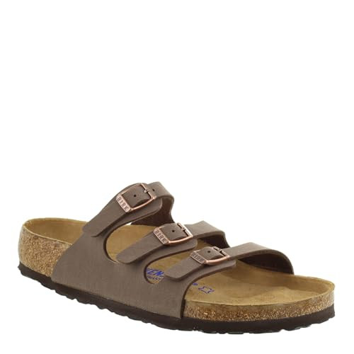 Birkenstock Women's Florida Soft Footbed Mocha Birkibuc Sandal 38 R (US Women's 7-7.5) | Amazon (US)