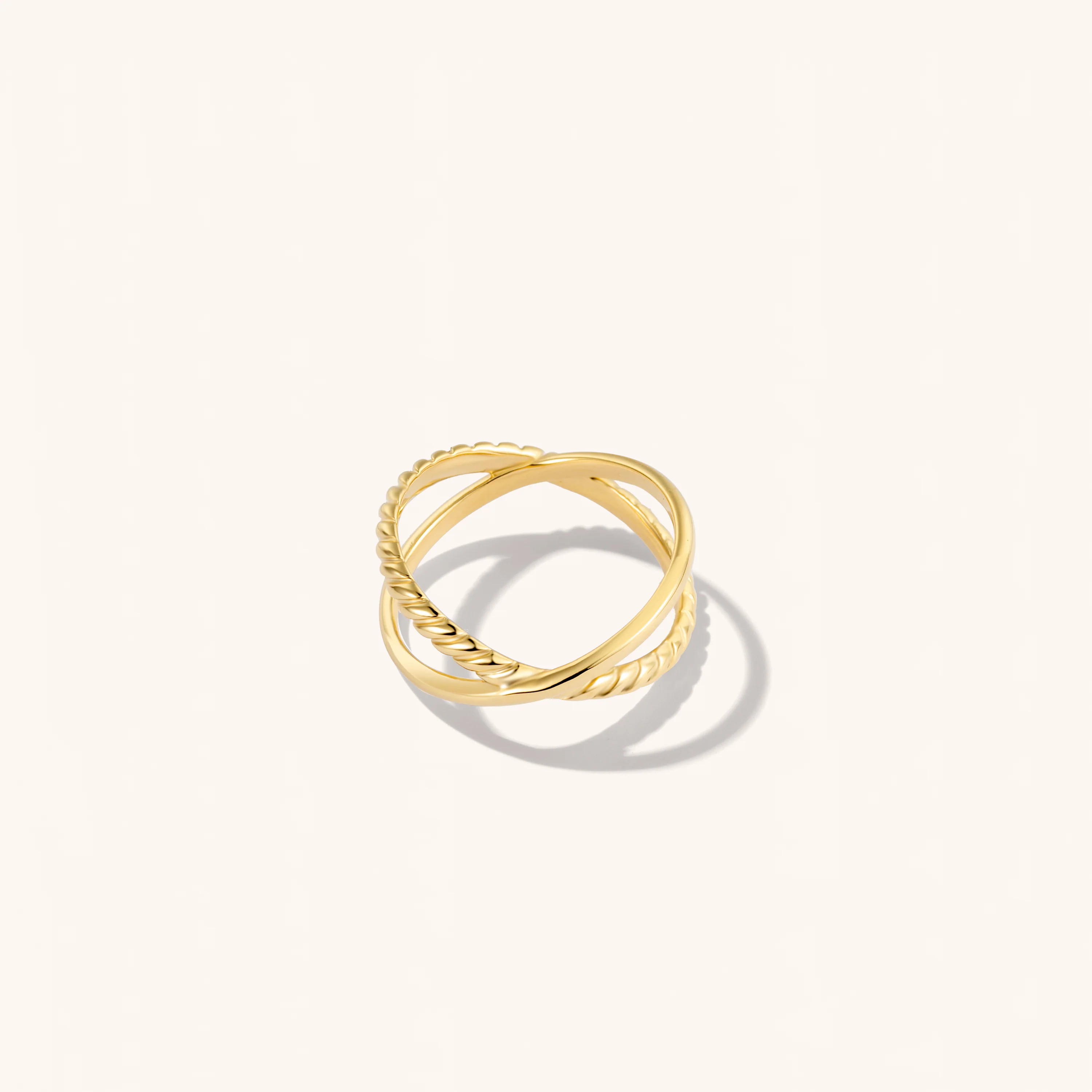 Chunky Crossover Ring | Victoria Emerson