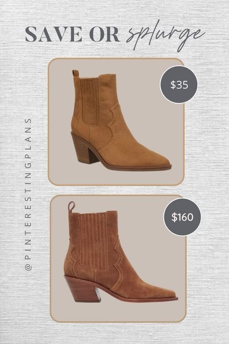 Save or splurge western bootie  

#LTKshoecrush #LTKfindsunder50 #LTKover40