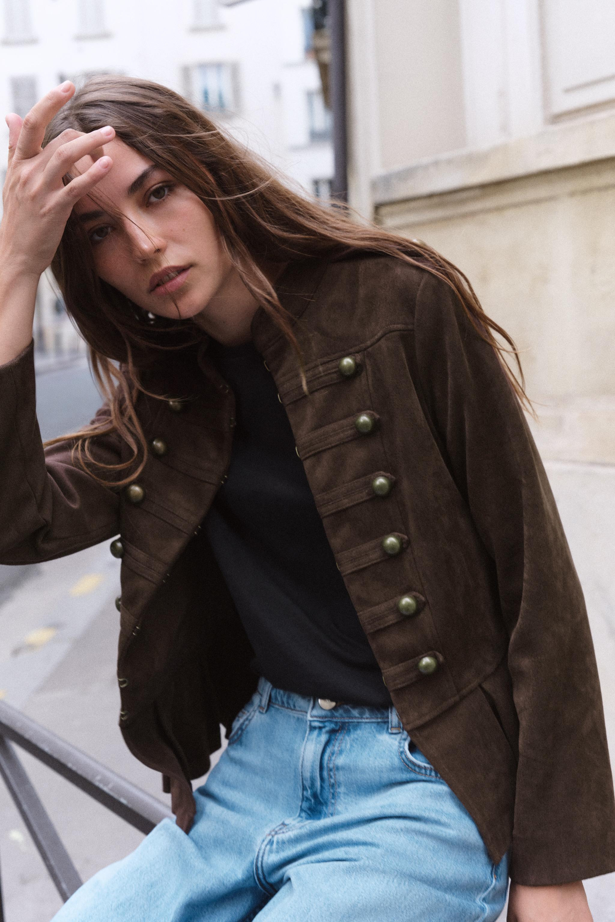PEPLUM BUTTON JACKET | Zara US