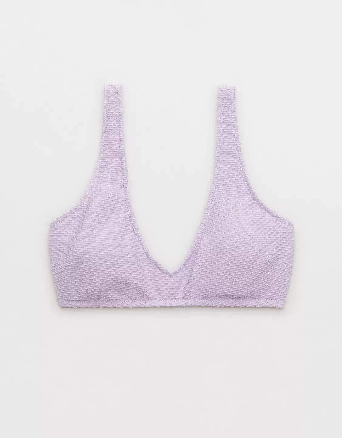 Aerie Jacquard Voop Plunge Bikini Top | American Eagle Outfitters (US & CA)