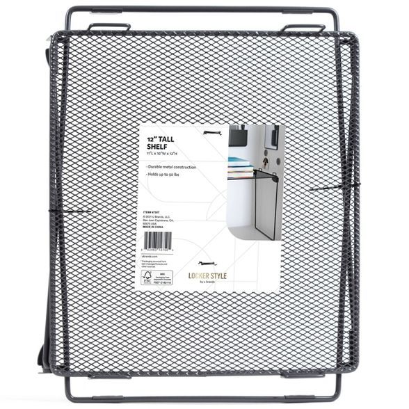 12" Mesh Locker Shelf - Gray - U Brands | Target