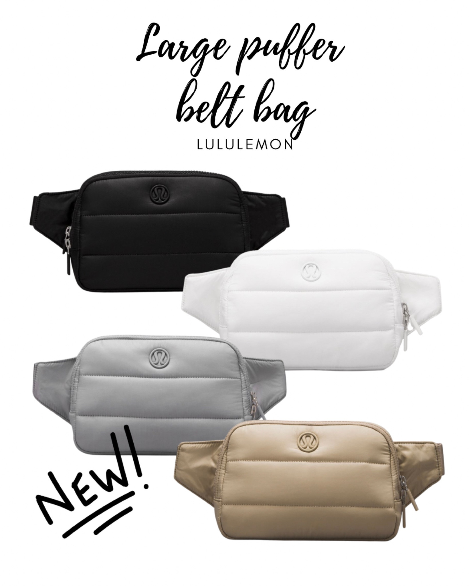 NEW large Puff everywhere belt bag 

#lululemon #beltbag

#LTKfindsunder100 #LTKGiftGuide