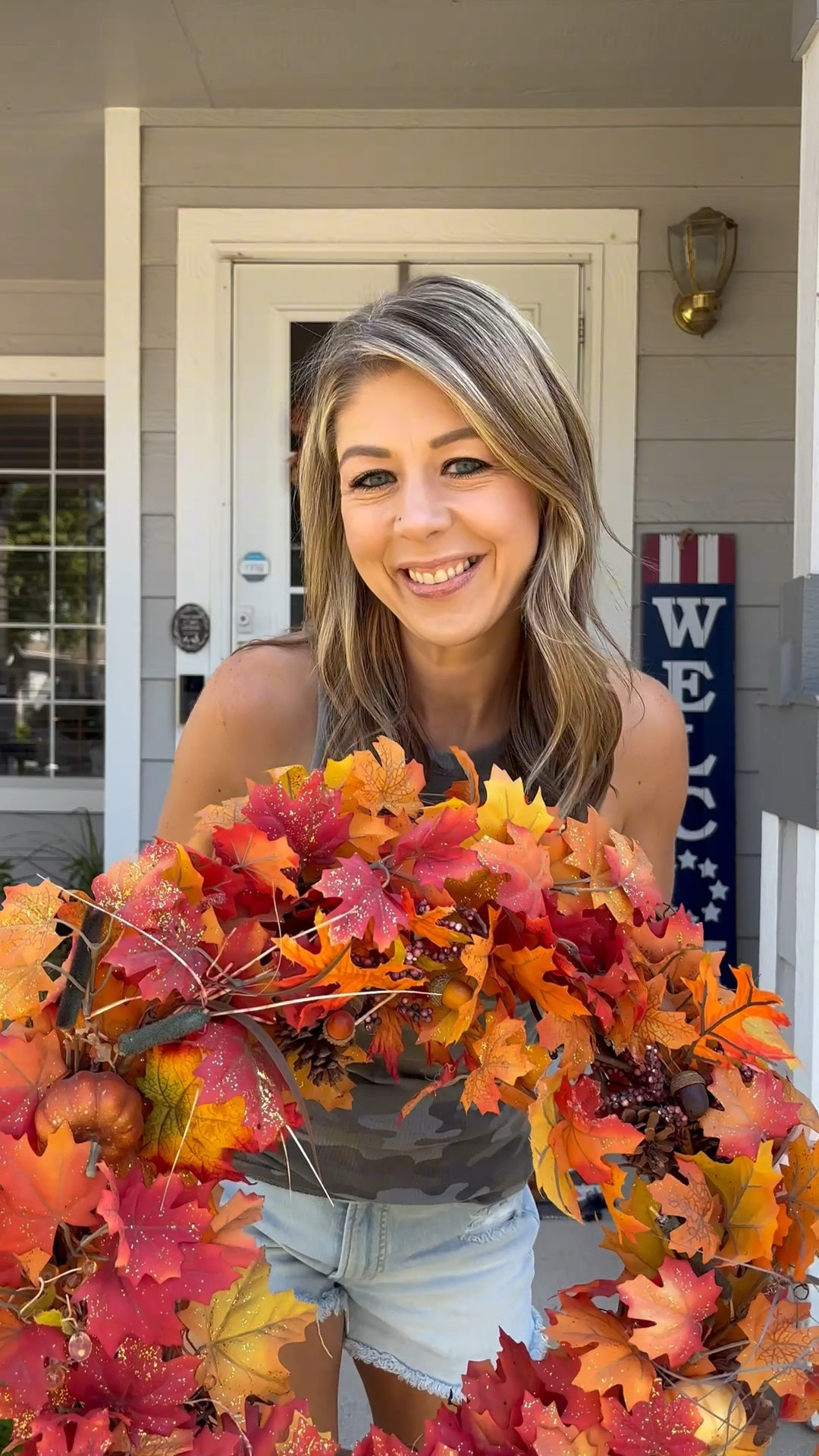 Decorating my porch for fall!