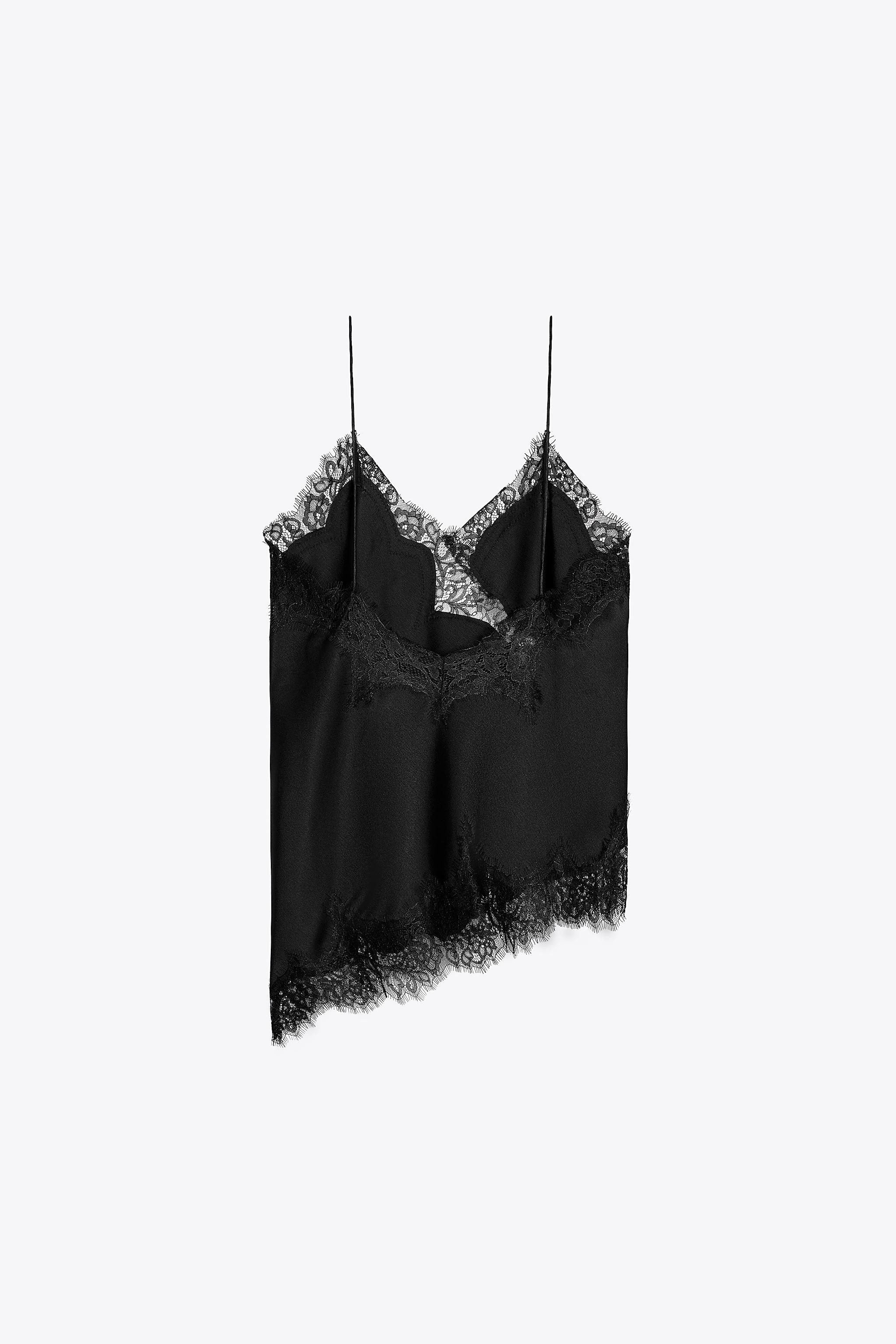ZW COLLECTION LACE CAMISOLE TOP | Zara UK