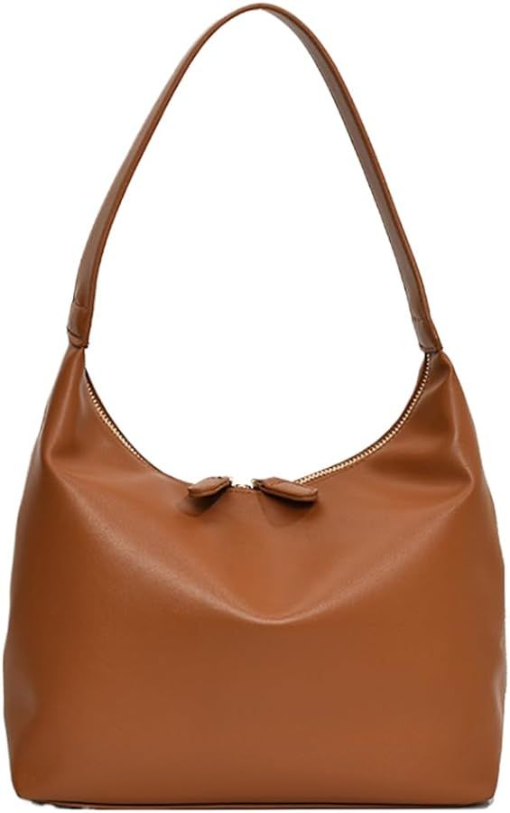 Women Faux Leather Tote Bag, Shoulder Bag Armpit Bag, PU Leather Hobo Purse Daily Work Handbag fo... | Amazon (US)