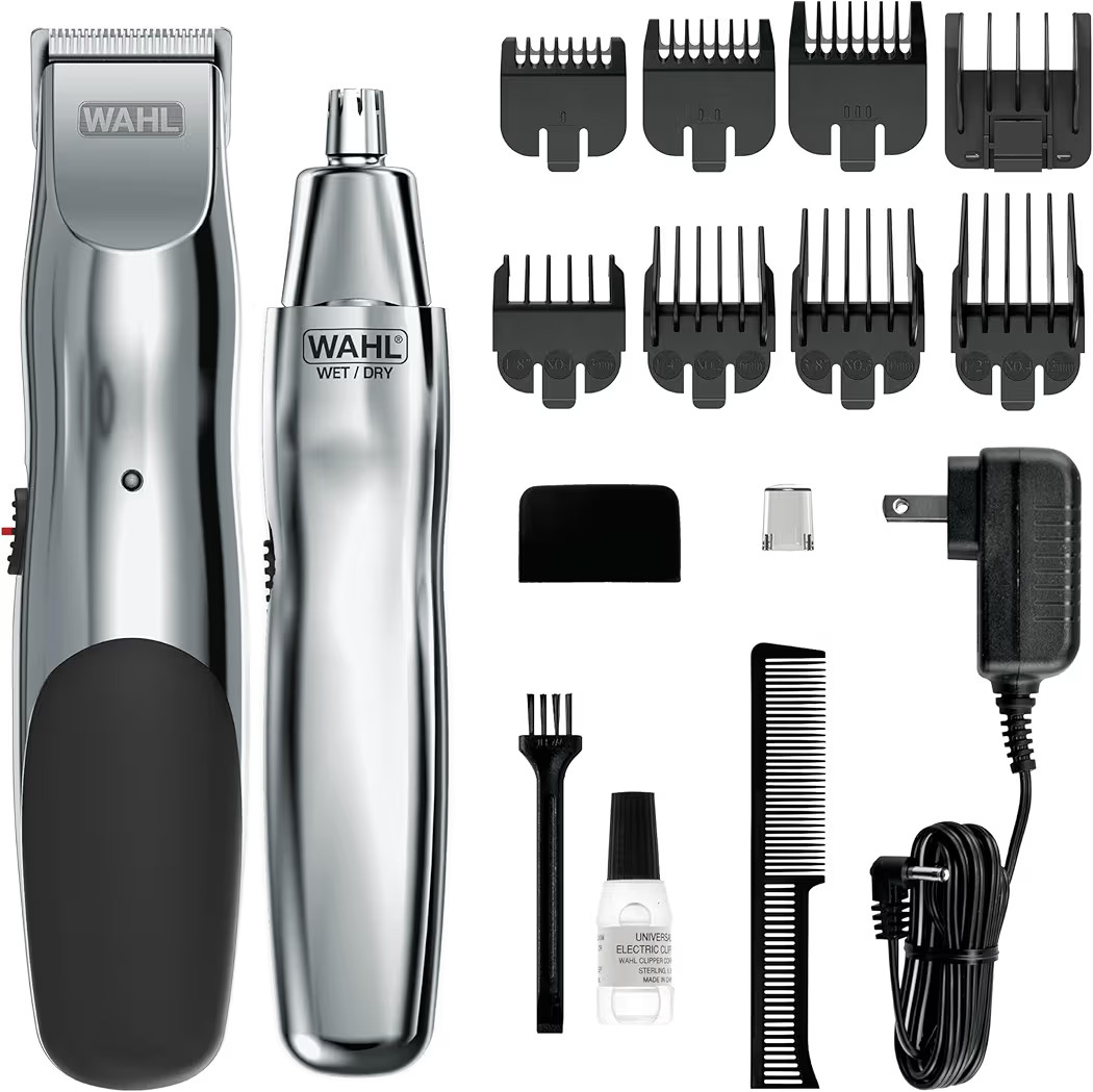 Wahl Groomsman Rechargeable Beard Trimmer kit for Mustaches, Nose Hair, and Light Detailing and G... | Amazon (US)