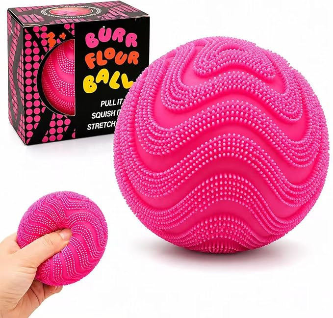 Fuzz Ball Squishy Stress Ball,Soft Fidget Squishy Fuzz Squeeze Ball for Adults,Anxiety Stress Rel... | Amazon (US)