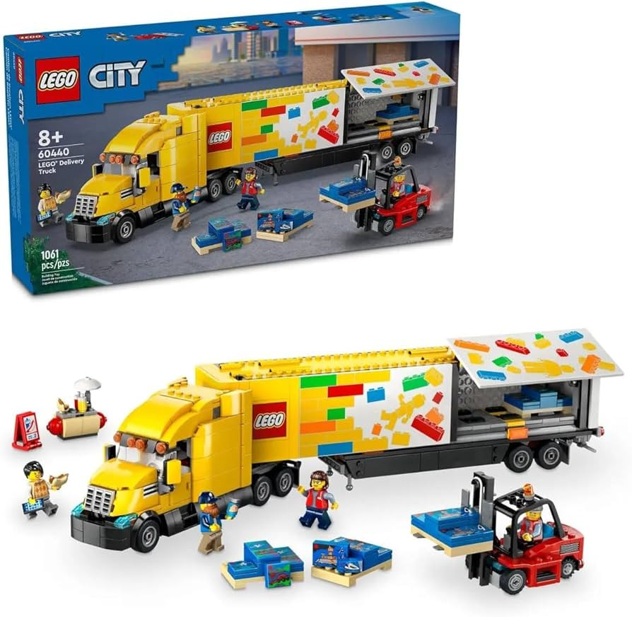 Lego City Delivery Truck (60440) Playset for Ages 8 & Up, Featuring a Truck with a Large Trailer ... | Amazon (US)