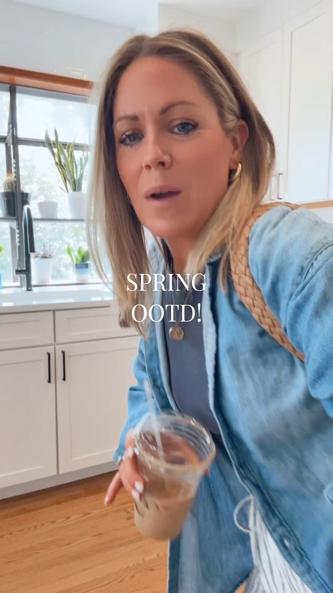 Spring OOTD ft. Amazon striped pants & Old Navy tee & chambray button down! Petite friendly and everything on sale.

#LTKPetite #LTKootd #LTKSaleAlert