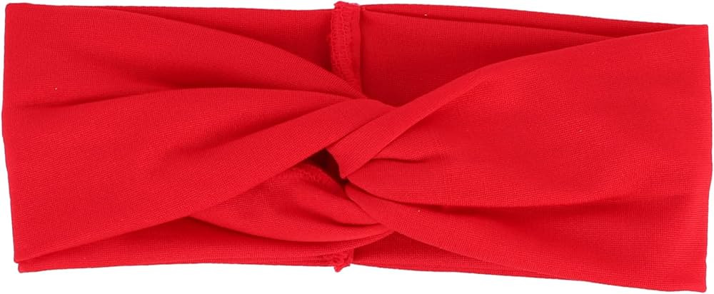 Motique Accessories Red Solid Twist Turband Headwrap Hair Band for Women | Amazon (US)