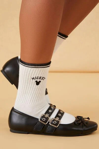 Disney Minnie & Mickey Crew Socks Set | Forever 21