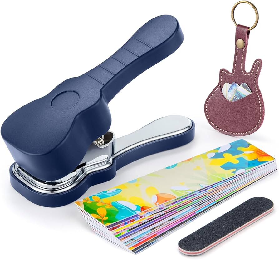 ArtAt Guitar Pick Punch Kit – Bass Guitar Picks Puncher With 15 Variety Pick Strips Medium Guit... | Amazon (US)