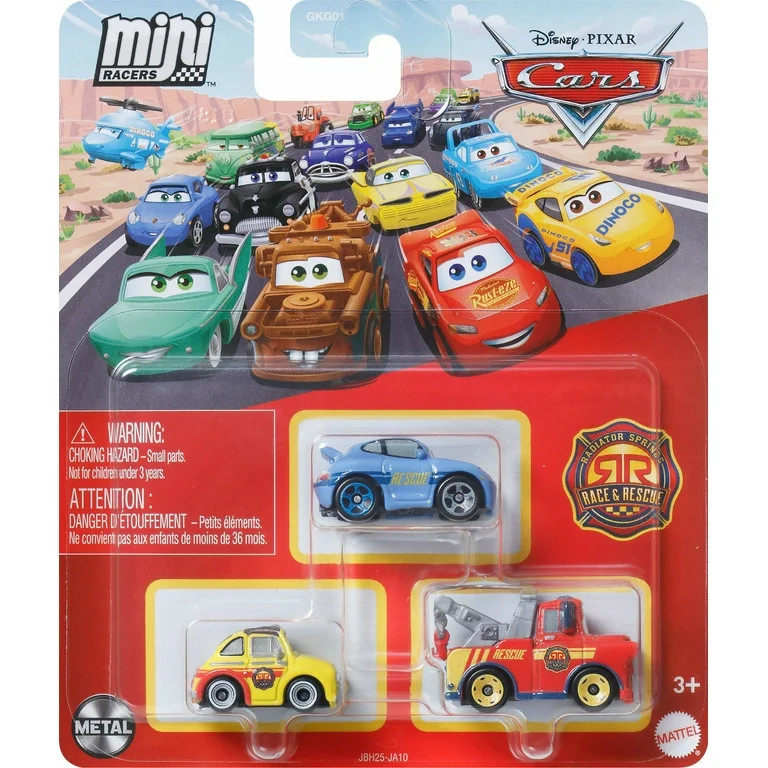 Disney and Pixar Cars Mini Racers 3-Pack, Set of 3 Toy Vehicles from the Franchise (Styles May Va... | Walmart (US)