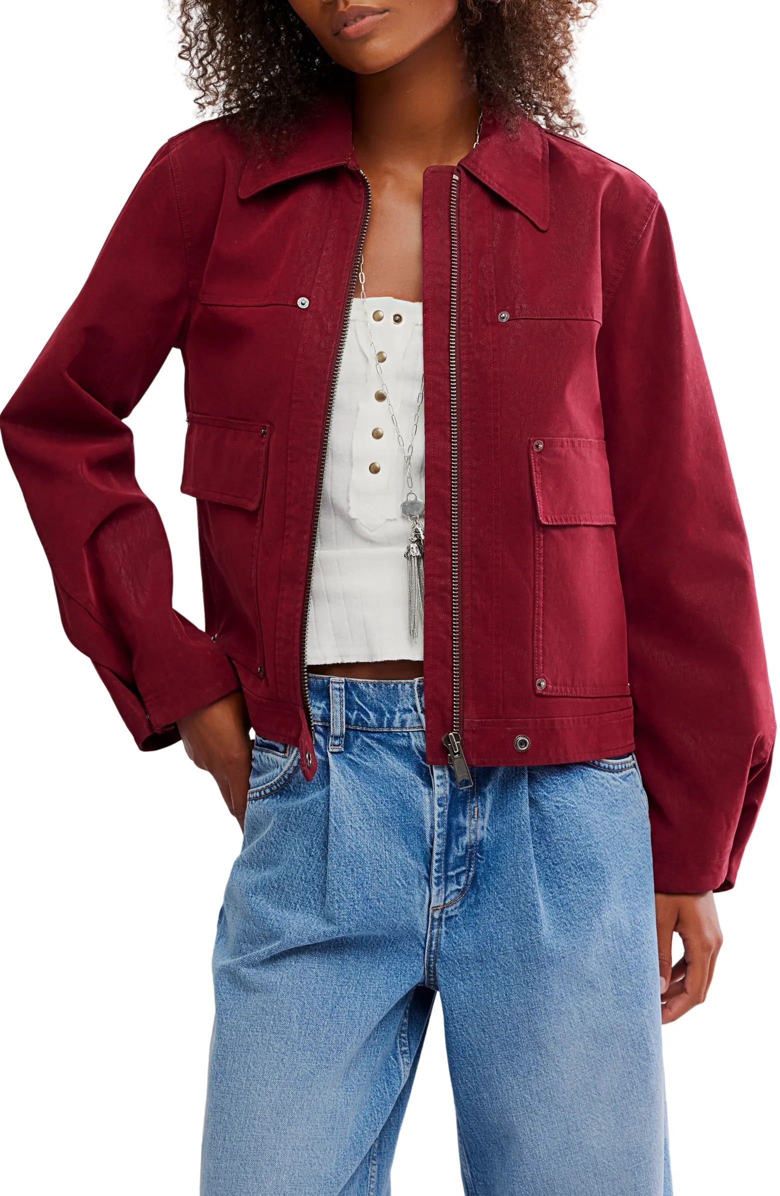 Free People Blair Faux Suede Jacket | Nordstrom | Nordstrom