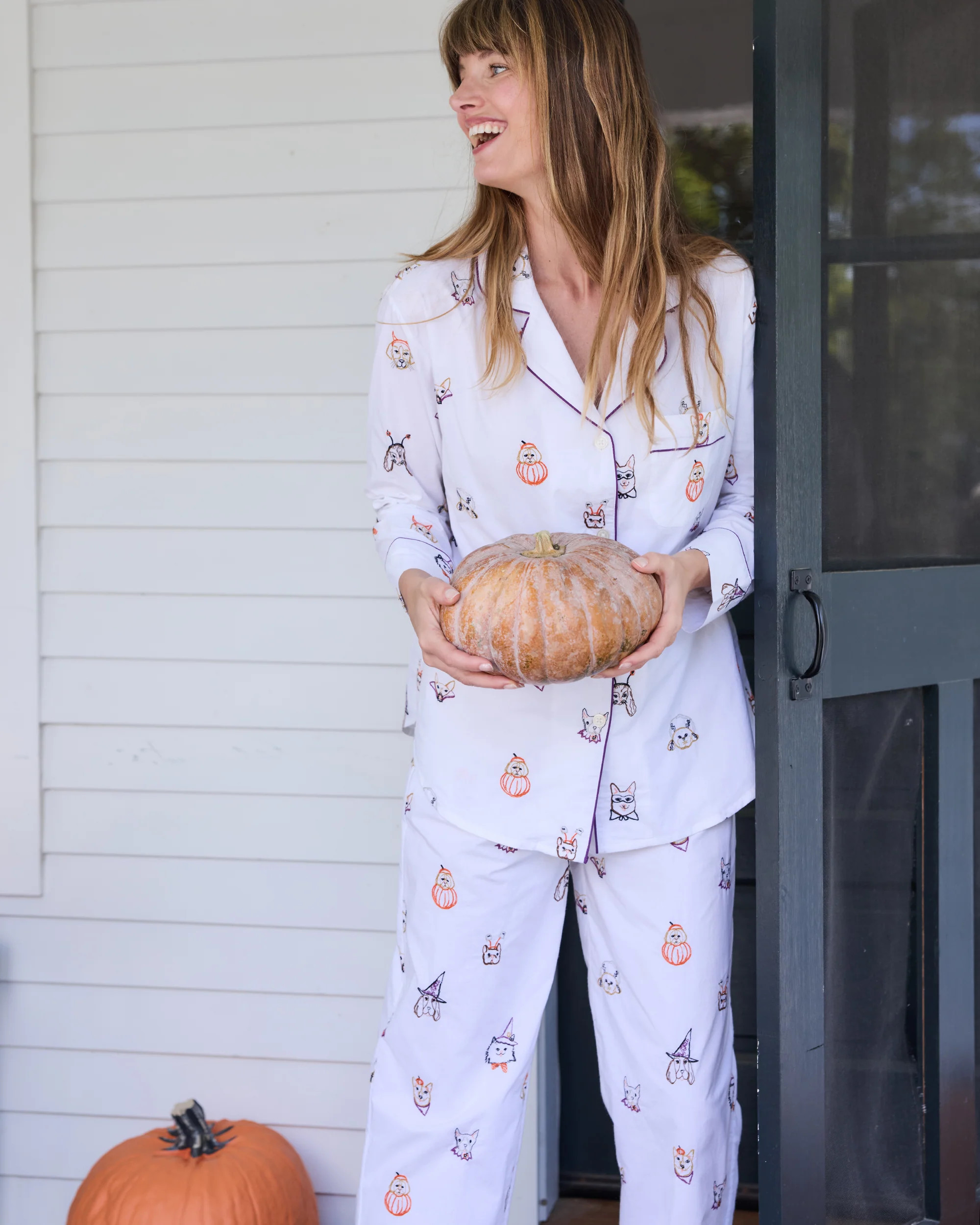 Halloween Hounds - Tall Long PJ Set - Cloud | Printfresh